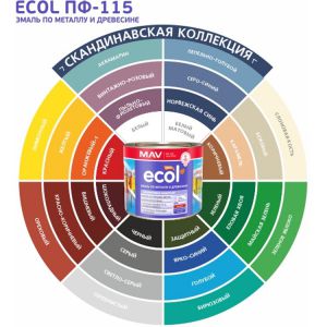 Эмаль Ecol ПФ 115, 1л