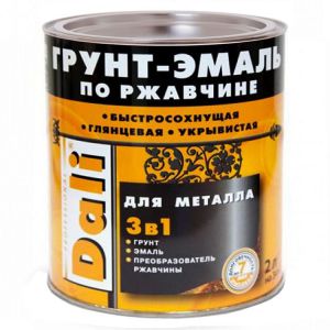 Грунт-эмаль по ржавчине 3в1 Dali, 2л