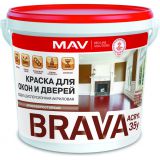 Краска Brava Acryl 35у для окон и дверей, 5л
