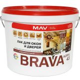 Лак Brava Acryl 43 для окон и дверей, 10л