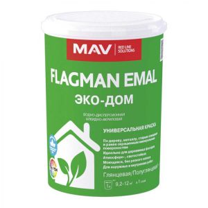 Краска Flagman emal Эко Дом, 0.9л