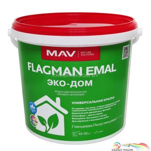 Краска Flagman emal ЭКО - ДОМ, 3л